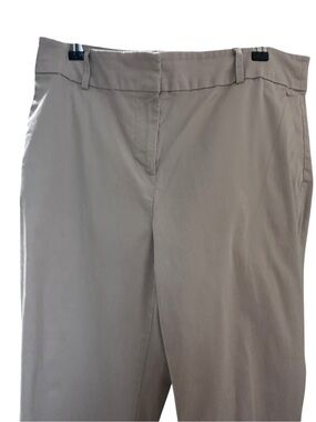 Ann Taylor Light Beige Cropped Ankle Pants